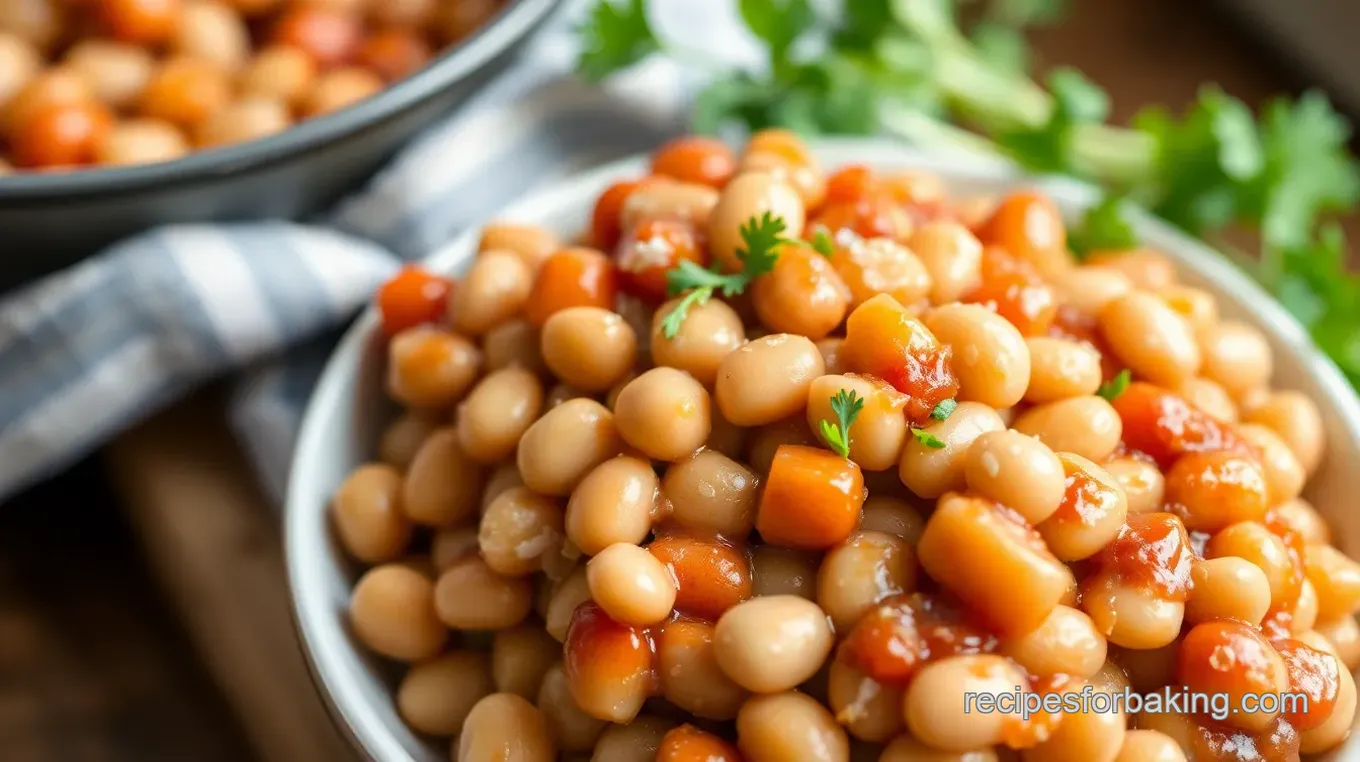 Baked Butter Beans with Herb Crust