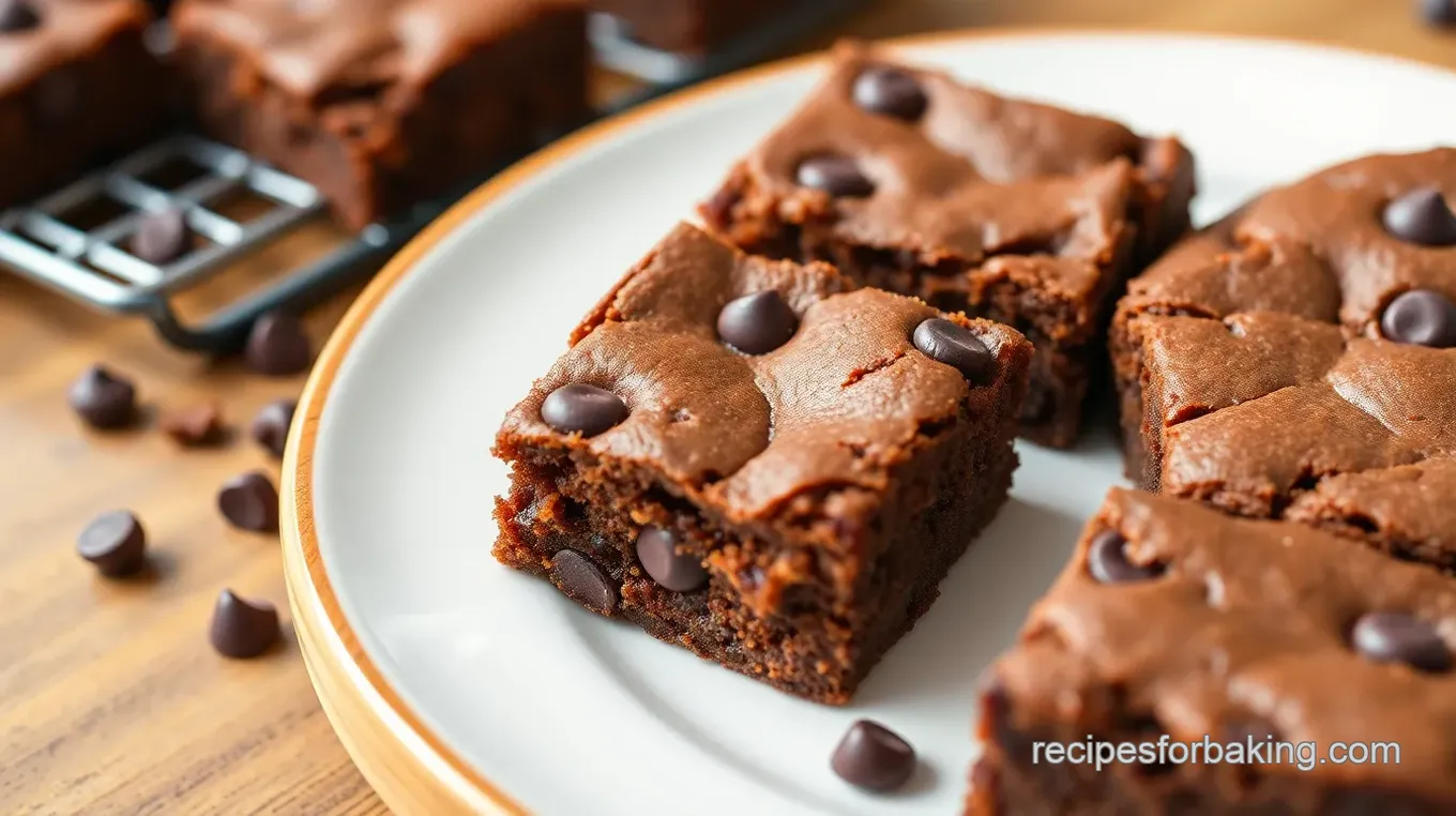 Decadent Double-Baked Chocolate Chip Brownies