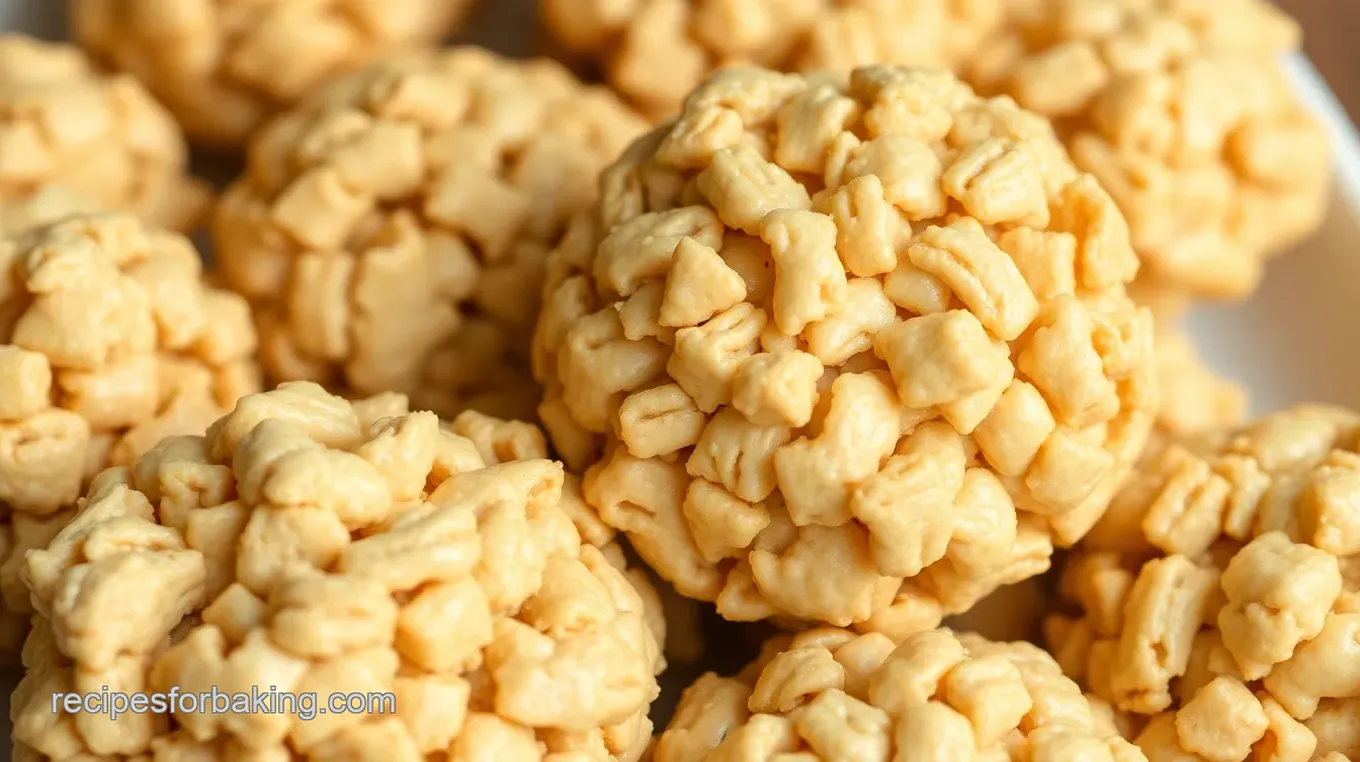 No-Bake Peanut Butter Rice Krispie Cookies