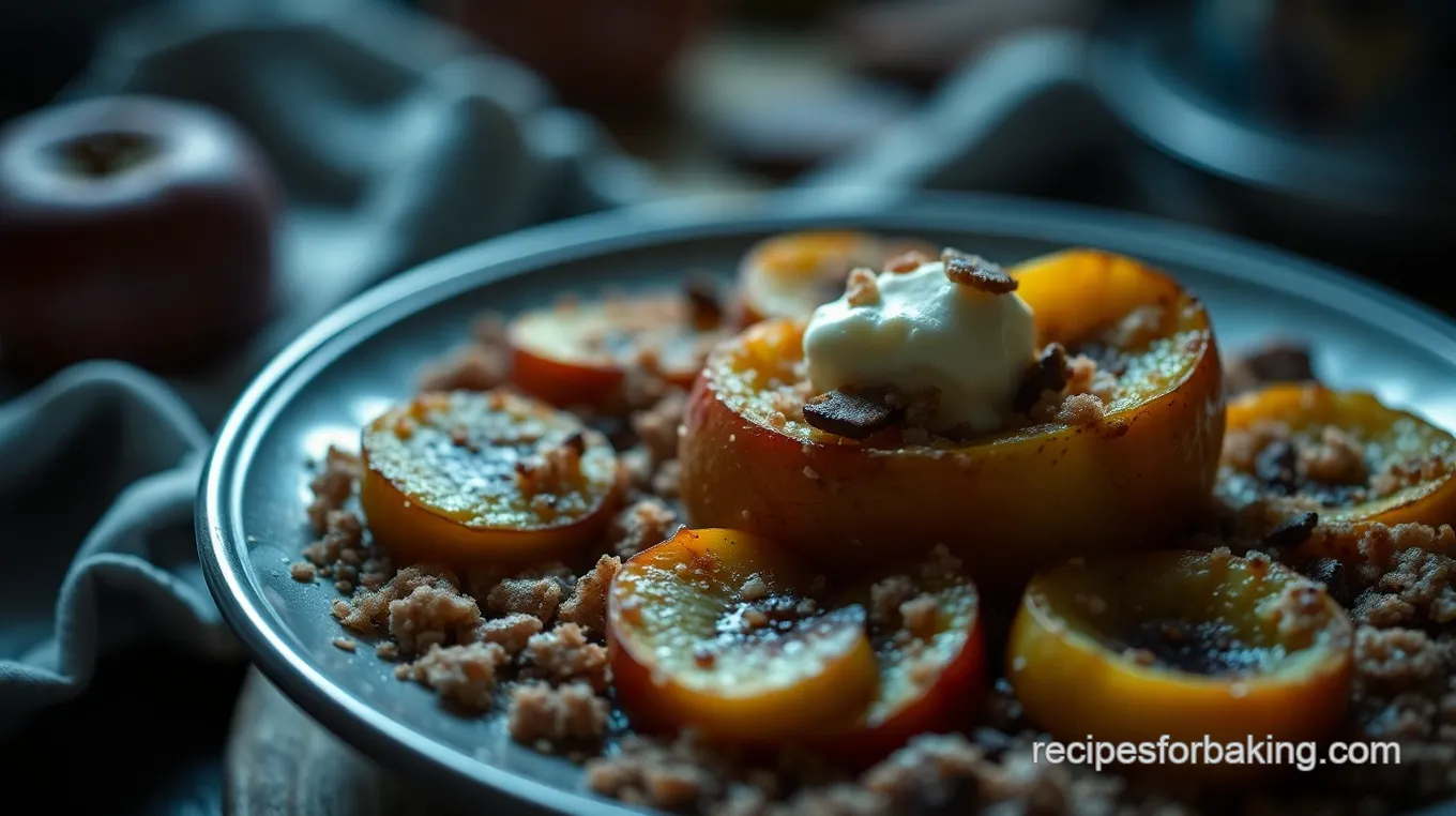 Savoury Baked Apples with Sage and Cheese