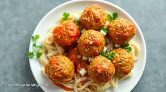 Baked Chicken Ricotta Meatballs in 50 Minutes