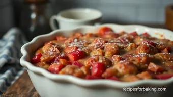 How to Make My Grandmother’s Baked Sticky Rhubarb Pudding Recipe recipe card