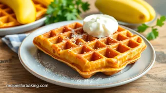 Fried French Waffles Crispy Delight