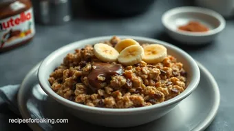 How to Make Delicious Baked Oats with Nutella: An Easy Breakfast Treat recipe card