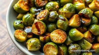 Roasted Brussels Sprouts with Balsamic Glaze