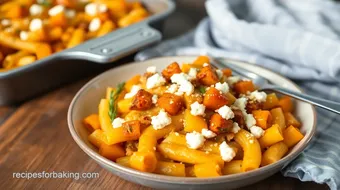 Roasted Butternut Squash Baked Feta Pasta