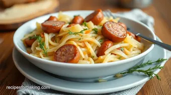 Sautéed Sauerkraut with Smoky Sausage