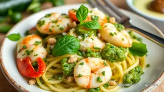 Savory Langostino and Zucchini Pesto Fusion