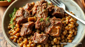 Slow-Cooked Lamb with Flavorful Lentils