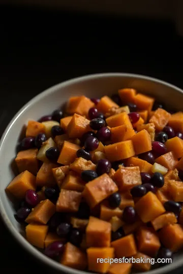 Apple Cranberry Sweet Potato Bake presentation