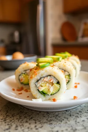 Baked Alaskan Roll steps