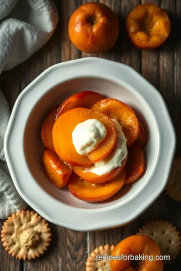 Baked Apricots on Ritz Crackers presentation