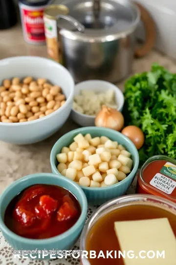 Baked Butter Beans with Herb Crust ingredients