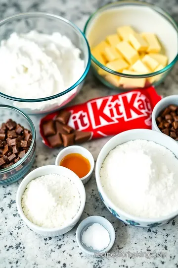 Baked Kit Kat Bars ingredients