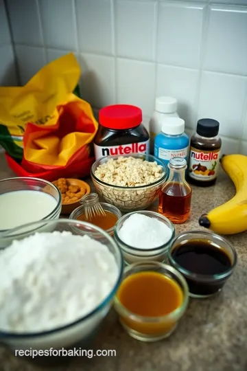 Baked Oats Nutella Delight ingredients