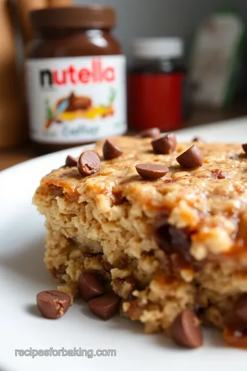 Baked Oats Nutella Delight steps