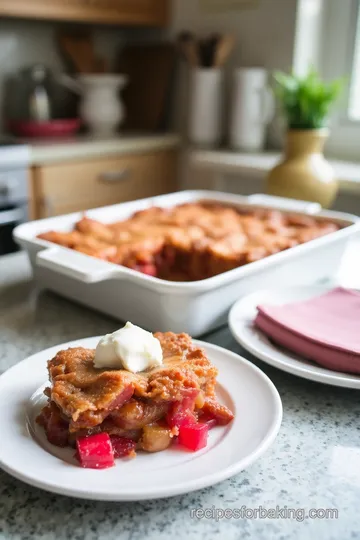 Baked Sticky Rhubarb Pudding Recipe steps