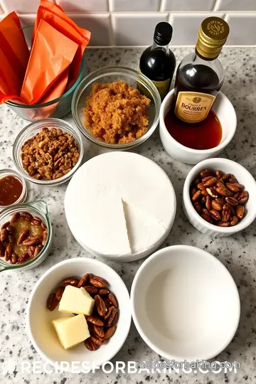 Bourbon Baked Brie with Caramelized Pecans ingredients