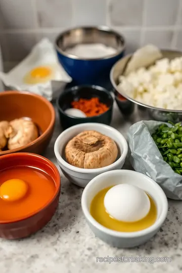 Healing Mushroom Omelet: A Wholesome Start ingredients