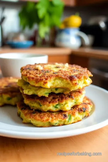 Crispy Baked Mucver: Turkish Zucchini Fritters with Fresh Herbs steps