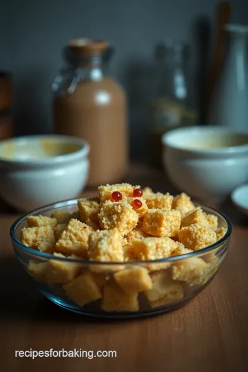 Crispy Tofu Shake and Bake Delight presentation