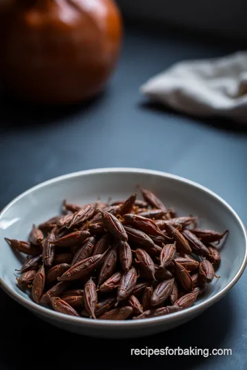 Crunchy Baked Crickets: A Gourmet Snack with a Twist presentation