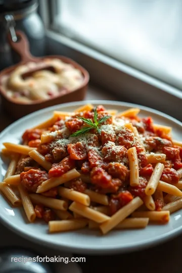 Delicious Bake Parlor Pasta presentation