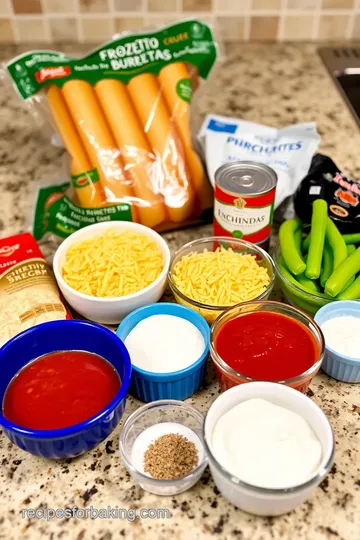 Frozen Burrito Enchilada Bake ingredients