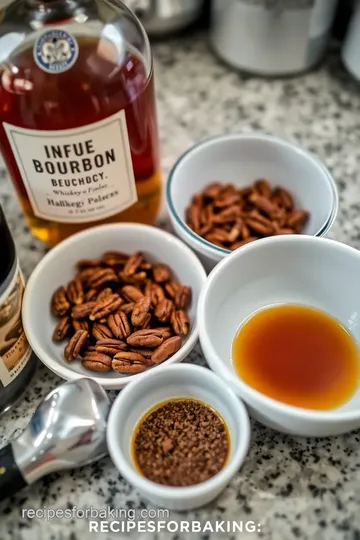 Spicy Pecan Infused Bourbon Recipe ingredients