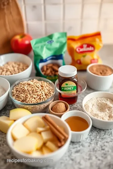 No-Bake Apple Cinnamon Cookies ingredients