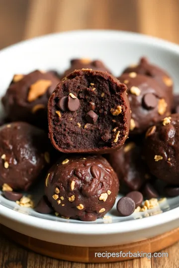 No Bake Cosmic Brownie Bites presentation