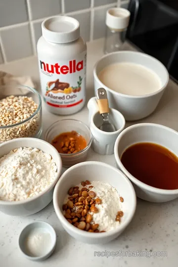 Nutella Baked Oats ingredients