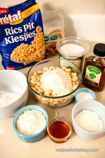 No-Bake Peanut Butter Rice Krispie Cookies ingredients