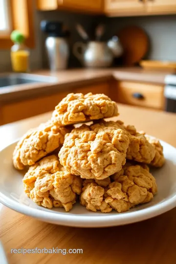 No-Bake Peanut Butter Rice Krispie Cookies steps