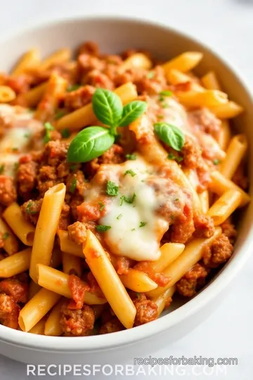 Ronzoni Recipe for Baked Ziti presentation