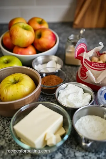 Savoury Baked Apples with Sage and Cheese ingredients