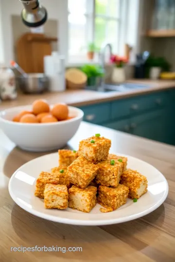 Shake n Bake Tofu Bites steps