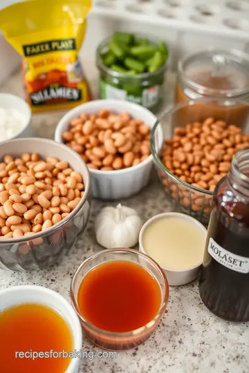 Sweet and Savory Apple Pie Filling Baked Beans ingredients