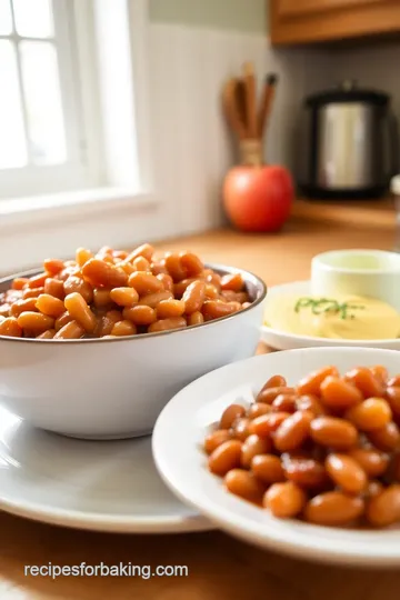 Sweet and Savory Apple Pie Filling Baked Beans steps