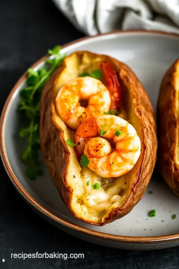 Ultimate cajun shrimp baked potato: 5 Easy Steps for a Delicious Dinner! presentation