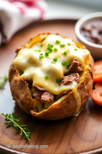 Ultimate cheese steak baked potato: 5 Easy Variations for Comfort Food! presentation