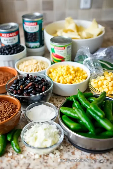 Ultimate cheesy green chili bean bake: 5 Easy Comfort Food Recipes! ingredients