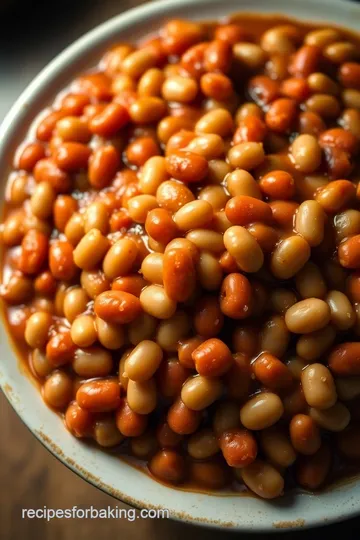 Ultimate Savory Baked Beans presentation