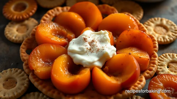 Baked Apricots on Ritz Crackers