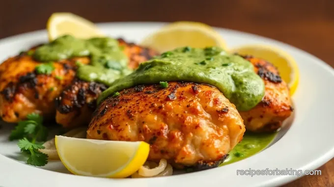 Blackened Chicken with Zesty Green Sauce