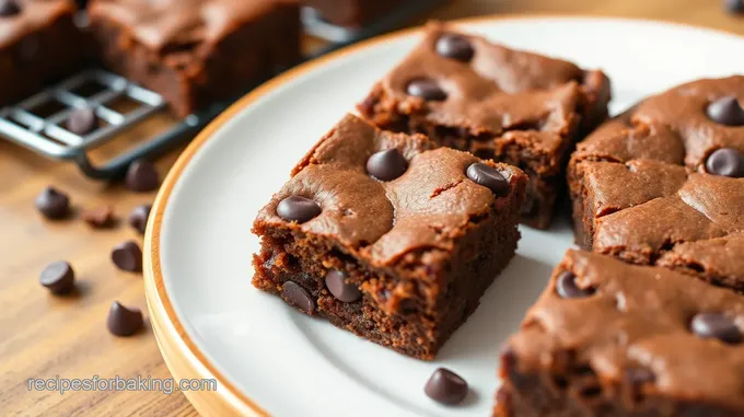 Decadent Double-Baked Chocolate Chip Brownies
