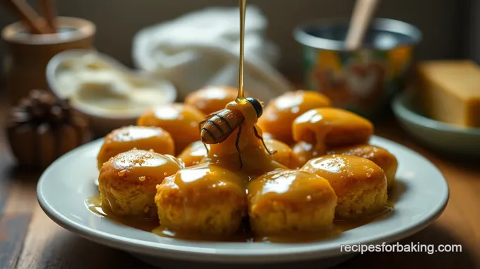 Honey-Glazed Baked Bees with Lemon Zest